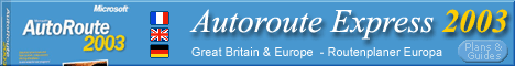 Autoroute Express 2003 - Routenplaner Europa - AutoRoute Great Britain & Europe 2003